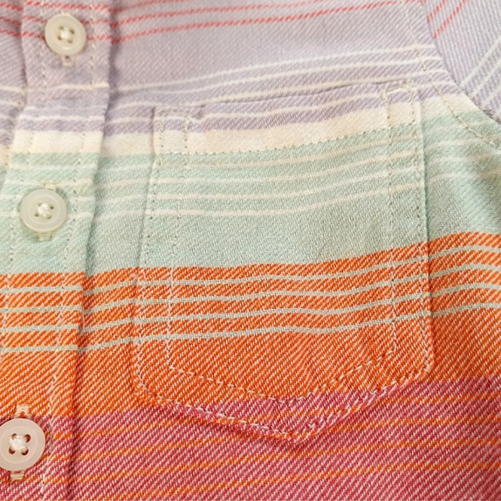 Gymboree Shirt Striped Button Down Size 0-3 Months